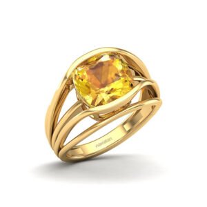 Yellow sapphire ring